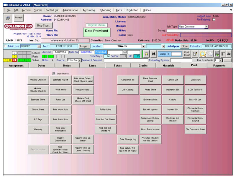 Parts Control